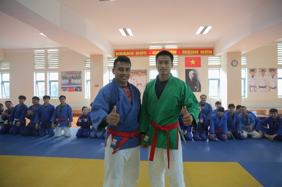 Các võ sĩ Kurash Lê Đức Đông và Trần Thương quyết tâm bảo vệ HCV ngay trên nhà ảnh 3