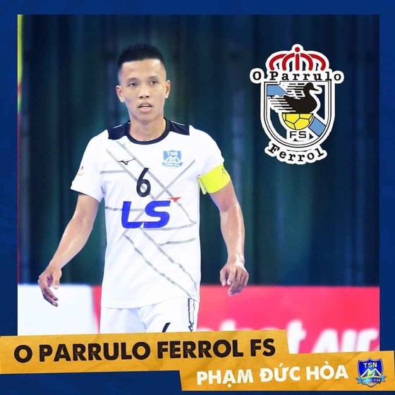 Đức Hòa hiện đang thi đấu cho CLB O Parrulo Ferrol (Tây Ban Nha). Ảnh: TSNFC