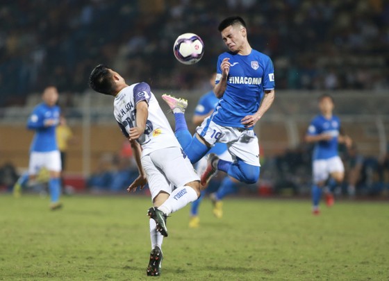 Hà Nội FC kết thúc chuỗi hạn bằng chiến thắng 4-0. Ảnh: MINH HOÀNG 