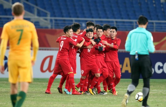Trận U23 Việt Nam thắng Australia 1-0 vào năm 2018 với bàn thắng của Quang Hải