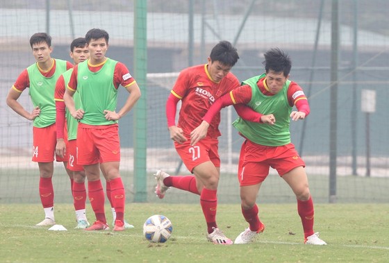Đội tuyển Việt Nam trên sân tập sáng 3-1