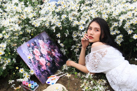 Đà Nẵng: Người dân hào hứng với vườn cúc họa mi trái mùa ảnh 6 Đà Nẵng: Người dân hào hứng với vườn cúc họa mi trái mùa ảnh 6
