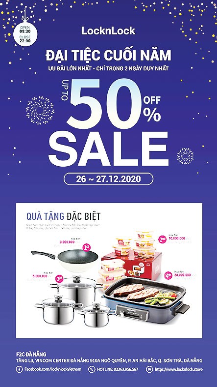 Cửa hàng Lock&Lock Đà Nẵng mở đại tiệc sale cuối năm ảnh 1 Cửa hàng Lock&Lock Đà Nẵng mở đại tiệc sale cuối năm ảnh 1