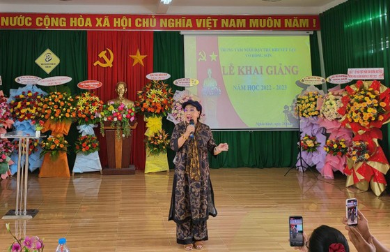 Trung tâm Nuôi dạy trẻ khuyết tật Võ Hồng Sơn khai giảng năm học mới 2022-2023 ảnh 1