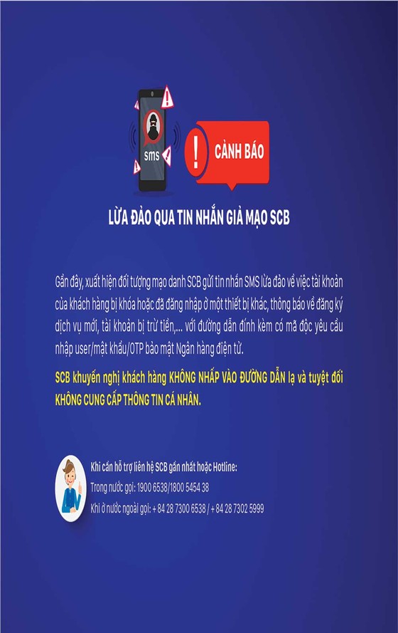SCB cảnh báo lừa đảo qua tin nhắn giả mạo ảnh 1