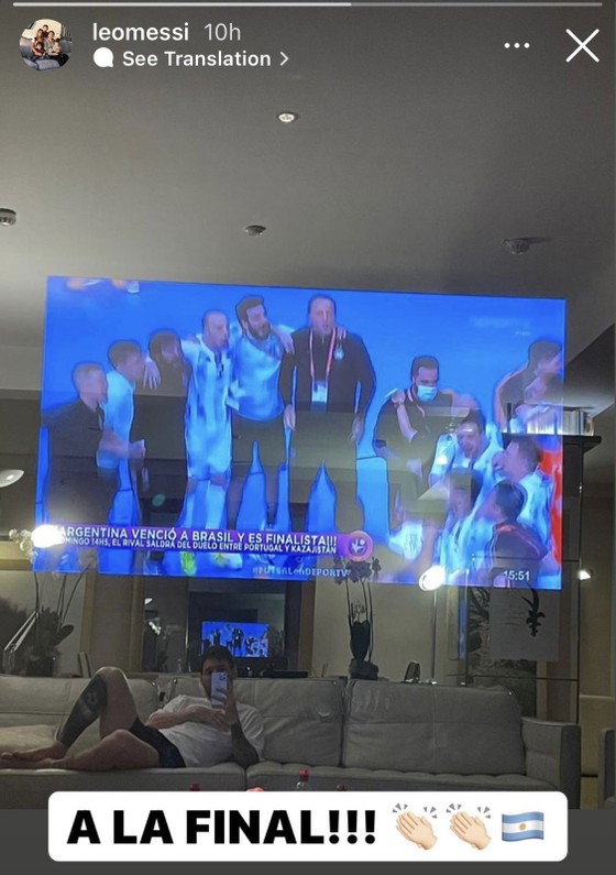 Messi hào hứng khi Argentina loại Brazil ở Futsal World Cup ảnh 2