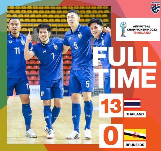 Thái Lan thắng đậm ở trận ra quân Giải futsal Đông Nam Á 2022