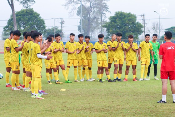 Đội tuyển Lào đã hội quân vào hôm 20-10 để chuẩn bị cho AFF Cup 2022. ẢNH: LFF