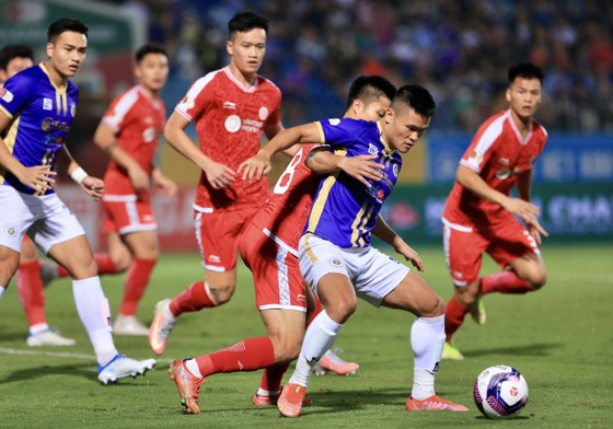 Viettel FC gặp Hà Nội FC là trận cầu tâm điểm vòng 1 V-League 2023. ẢNH: MINH HOÀNG 
