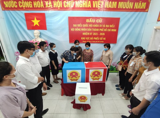 TPHCM kiểm phiếu bầu cử đại biểu Quốc hội, đại biểu HĐND ảnh 1