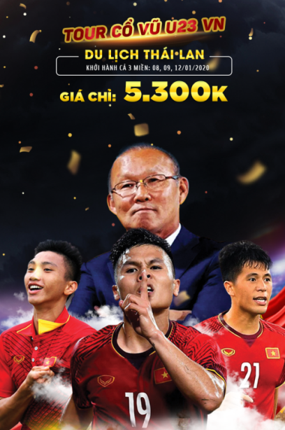 Cùng Vietnam Booking cổ vũ U23 Việt Nam chinh phục giải châu Á 