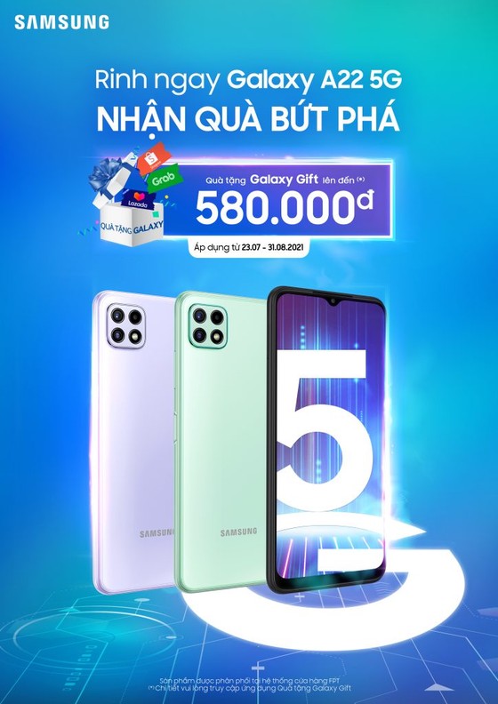 Samsung giới thiệu Galaxy A22 5G kết nối siêu tốc