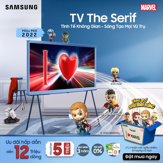 TV The Serif 2022: Thêm sắc màu và kích cỡ mới