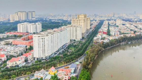 Một góc khu dân cư Trung Sơn, Bình Chánh. Ảnh: HOÀNG HÙNG