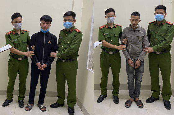 2 đối tượng Phan Quốc Khánh và Phan Hoài Giang Hoàng đang bị tạm giữ người trong trường hợp khẩn cấp về hành vi gây rối trật tự công cộng