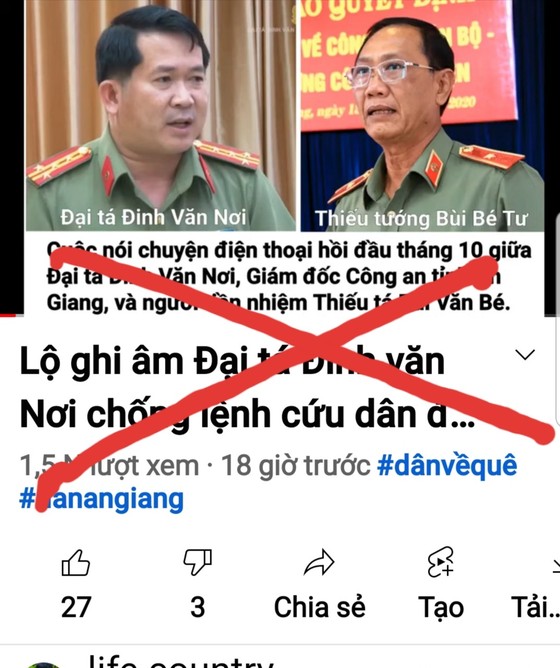Khởi tố vụ án hình sự liên quan cắt ghép clip ghi âm cuộc nói chuyện của Giám đốc Công an tỉnh An Giang ảnh 1