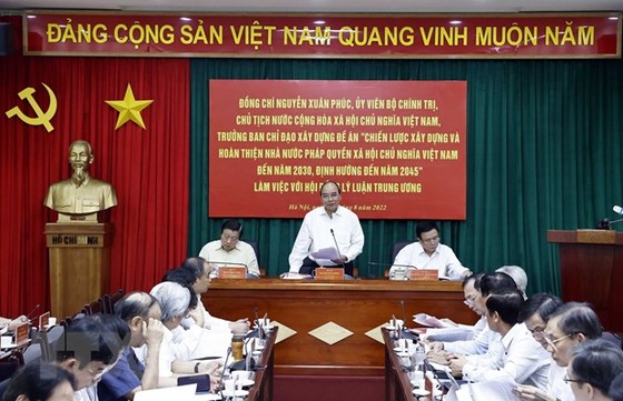 Dự thảo Đề án Chiến lược xây dựng và hoàn thiện Nhà nước pháp quyền xã hội chủ nghĩa Việt Nam đã đạt được sự đồng thuận, thống nhất rất cao ảnh 2 Dự thảo Đề án Chiến lược xây dựng và hoàn thiện Nhà nước pháp quyền xã hội chủ nghĩa Việt Nam đã đạt được sự đồng thuận, thống nhất rất cao ảnh 2