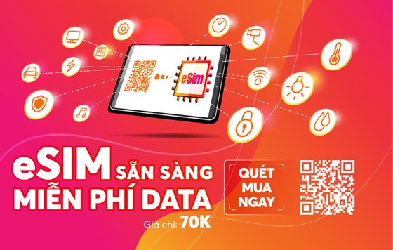 eSIM của Vietnamobile với ưu đãi miễn phí data