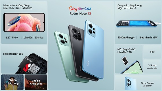 Xiaomi ra mắt dòng Redmi Note 12 “Sống bật chất” ảnh 2