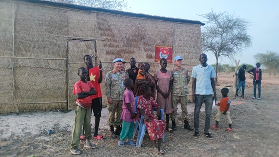 Căn nhà được xây dựng và trao tặng cho người dân nghèo tại Thị trấn Abyei