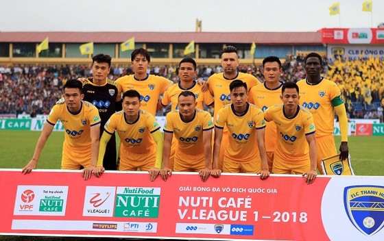 Đội Thanh Hóa đang sa sút ở V-League 2018. Ảnh: MINH HOÀNG
