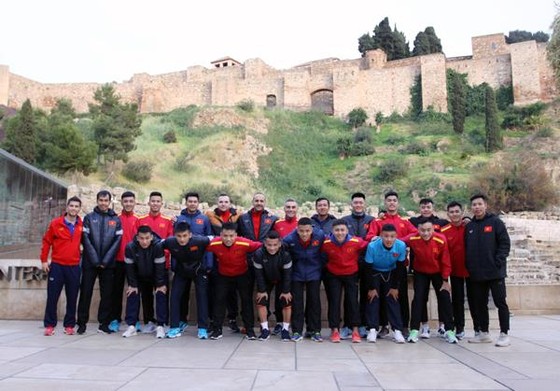 Đội tuyển futsal Việt Nam tại Malaga. Ảnh: Anh Trần