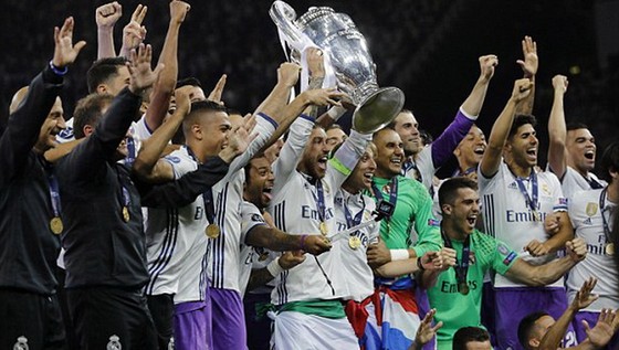 Real Madrid bảo vệ thành công ngôi vô địch Champions League. Ảnh: Daily Mail