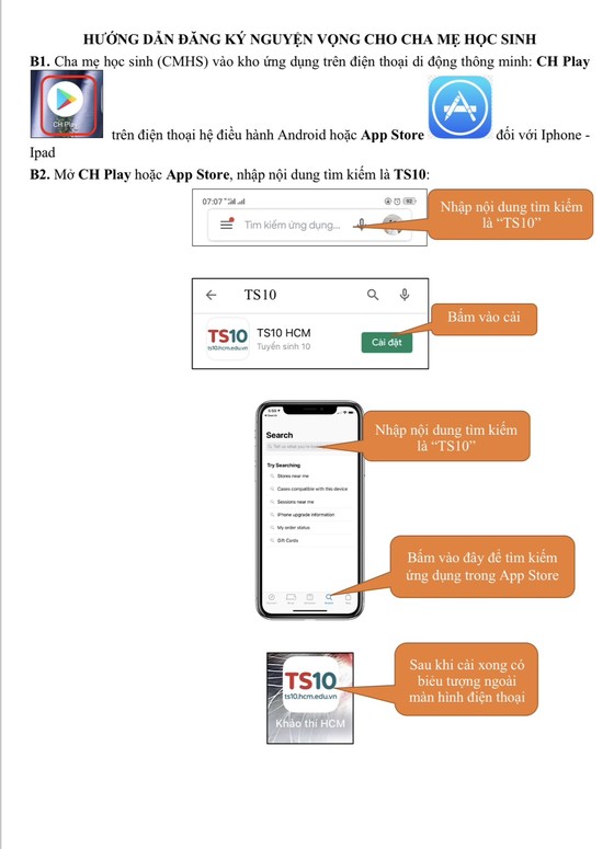 Hướng dẫn các bước đăng ký tuyển sinh lớp 10 tại TPHCM ảnh 1