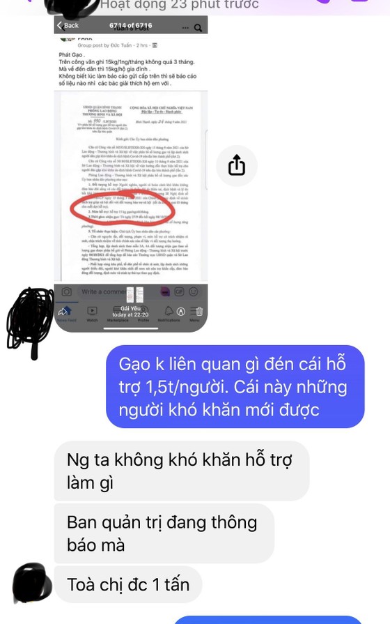 Thu hồi 22 tấn gạo hỗ trợ chung cư Vinhomes ảnh 2