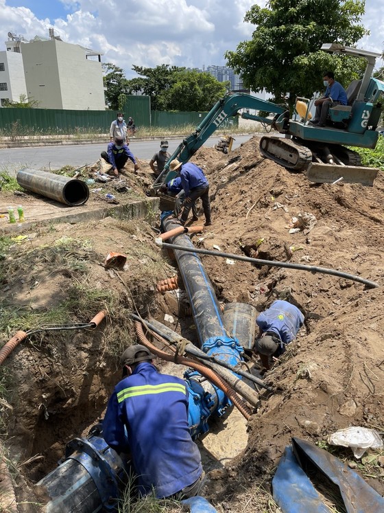 Cuối tuần này, nhiều nơi tại TPHCM bị cúp nước để xử lý sự cố đường ống 