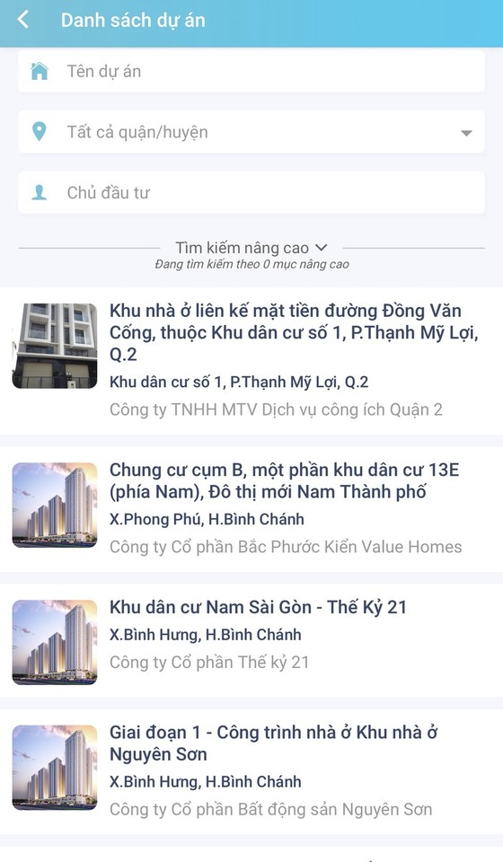 Chỉ cần vài giây để biết về pháp lý, tiến độ dự án nhà ở thương mại ảnh 2 Người dân TPHCM chỉ cần vài giây để biết về pháp lý, tiến độ dự án nhà ở thương mại ảnh 2