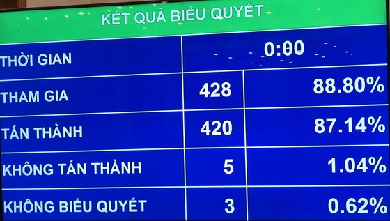 Quốc hội thông qua Nghị quyết về tổ chức chính quyền đô thị tại TPHCM ảnh 1