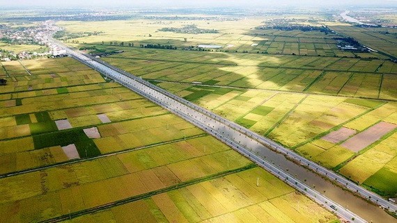 多麼美麗的海防市“雙路”幹線於昨(13)日正式投入運營。（圖源：芳清）