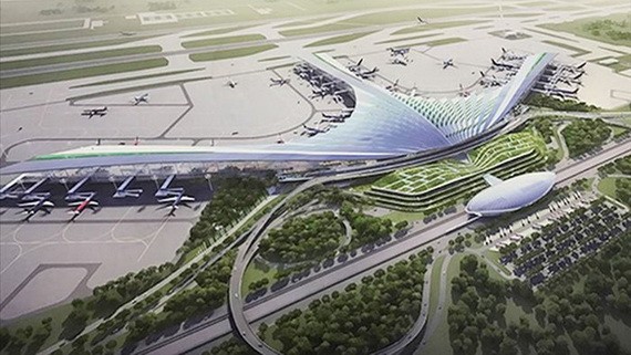 隆城機場項目 2021 年初動工。圖為隆城機場總體設計效果圖。（圖源：互聯網）