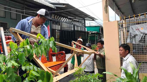 UBND phường 1, TP Cà Mau, cưỡng chế nhà anh Phạm Duy Thanh xây dựng trong hẻm tự phát