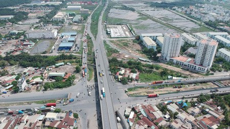 HCMC to urgently complete Ring Road 2 My Thuy Intersection, a part of Ring Road No.2 (Photo: SGGP)