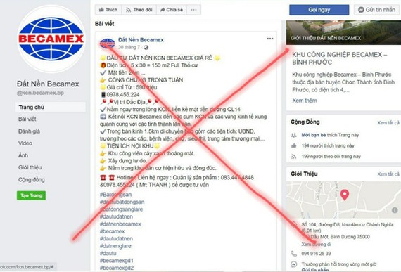 Một trong những tài khoản mạo danh bị xử phạt