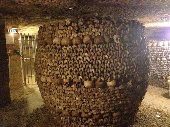 巴黎的地下墓穴。(資料圖：互聯網)