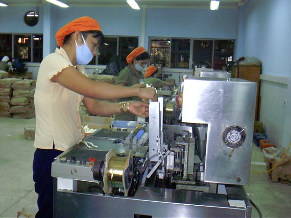 去年，越南食品加工業的增長額為百分之十。
