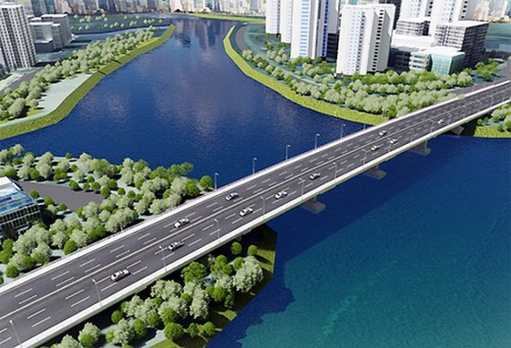 架設連接鑽石島橋樑 ảnh 1