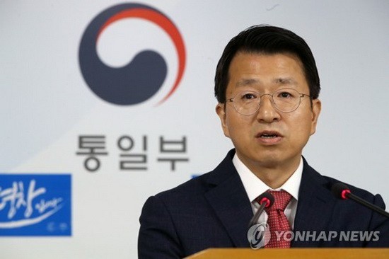 韓國統一部發言人白泰鉉。（圖源：韓聯社）