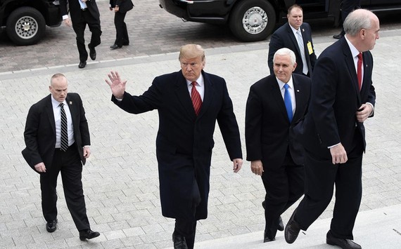 美國總統特朗普抵達美國國會大廈。（圖源：Getty Images）