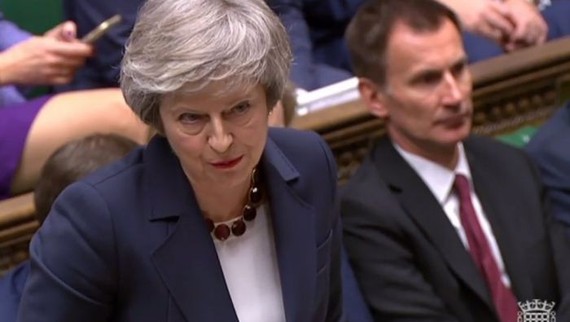 英國首相特蕾莎‧梅再度遭遇挫折。（圖源：AFP）
