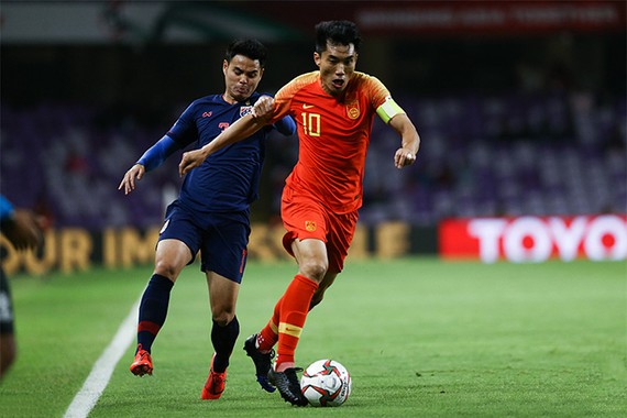 中國２比１逆轉擊敗泰國隊晉級８強。（圖源：互聯網）