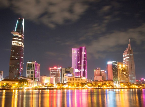胡志明市夜景。（圖源：互聯網）