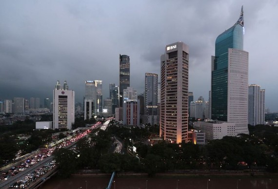 印尼首都雅加達商業區。（圖源：AP）