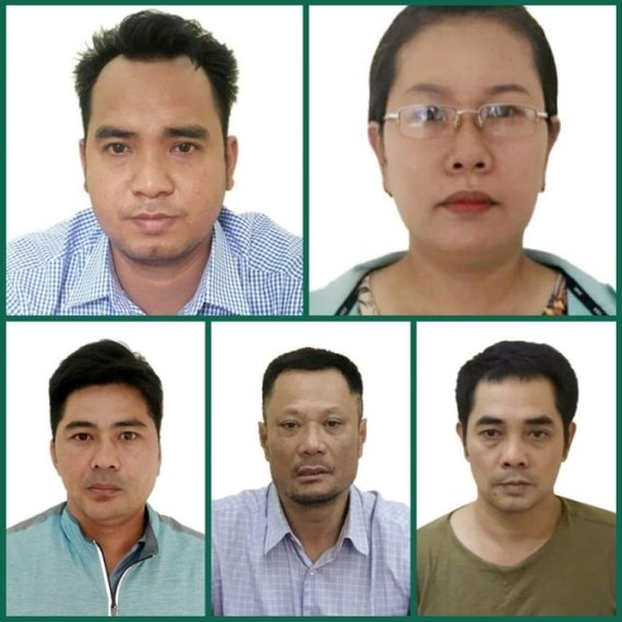 涉嫌“組織媒介潛逃台灣”案的5名嫌犯。（圖源：公安機關提供）