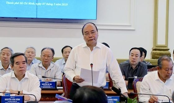 阮春福總理在會議上致詞。（圖源：黃雄）