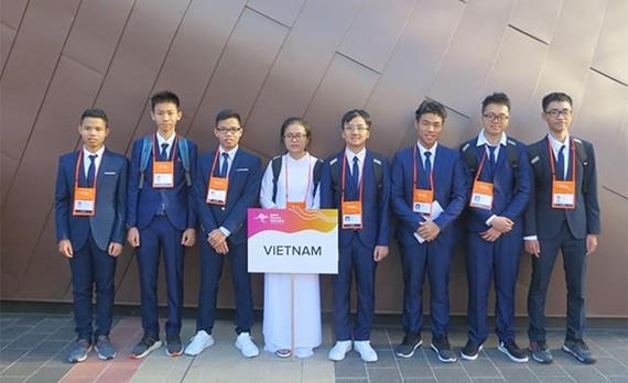 我國參加2019年第20次亞洲物理奧林匹亞競賽的學生團隊。（圖源：教育與培訓部）