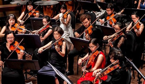 圖為西貢年輕交響樂團(SPYO)。（圖源：N.Hoa）